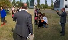 Şəkidə olay: Müəllimlər dərsləri boykot etdi - Video